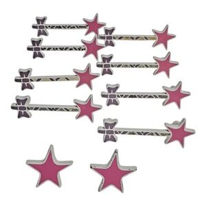 VTG Set of 10 Betsy Fields Design Pink Magic Wand Princess Fairy Drawer Pulls